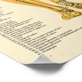 Skelett Skelettanatomie Poster Männchen (Ecke)