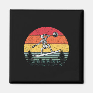 Skelett Snowboarden Snowboard Moon Snowboarder - Magnet