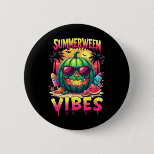 Skelett Sommer Sommerween Stimmung Wassermelone Ja Button