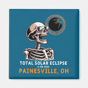 Skelett Sonnenfinsternis Painesville Ohio Magnet