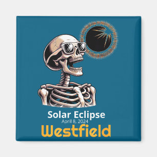 Skelett-Sonnenfinsternis Westfield Indiana Magnet