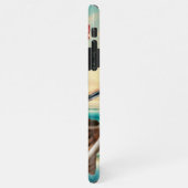 Skelett spielen Flötenskull Moderne trendige Halse iPhone Hülle (Linke Seite)