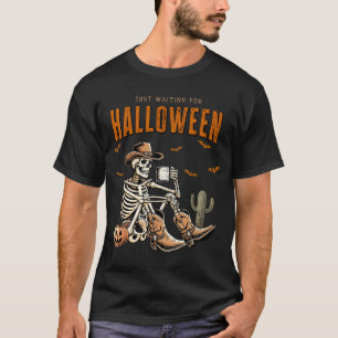 Skelett Spooky Vibe Summer gerade Gewartet T-Shirt