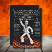 Skelett Spuk Disco Bash Halloween-Party Einladung