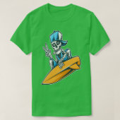 Skelett Surf 1 T-Shirt (Design vorne)
