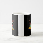 Skelett surfen auf einem kaffeetasse (Mittel)