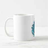 Skelett surfen in den Wellen Kaffeetasse (Links)