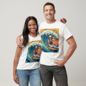 Skelett surfen: Wave Rider Vibes T-Shirt (Unisex)
