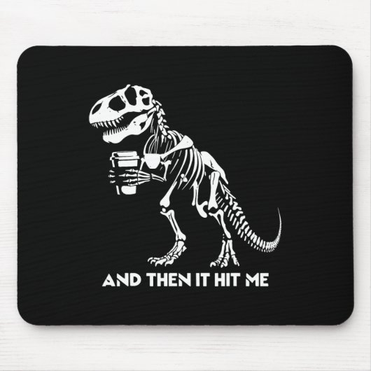 Skelett-T-Rex-Dinosaur-Halloween-Männer-Frauen-Lus Mousepad (Vorne)