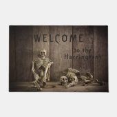 Skelett-Texttürmatte Fußmatte (Vorderseite)