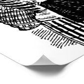 "Skelett Tragend Fisch" um das Mexiko der frühen 1 Poster (Ecke)