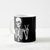 Skelett trinken Kaffee Kaffeetasse (Vorderseite Links)
