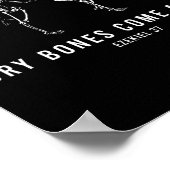 Skelett Trockenknochen kommen Christliches Hallowe Poster (Ecke)