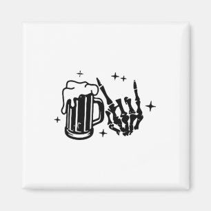 Skelett Überleben Vaterschaft ein Bier nach dem an Magnet