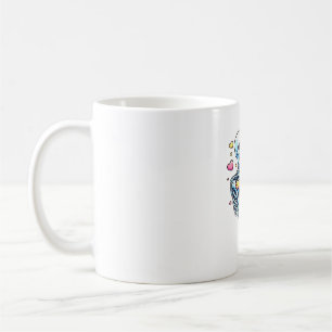 Skelett umarmt einen deutschen Schäferhund � Einzi Kaffeetasse