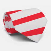 Skelett- und Grau-Horizontal-Streifen-Krawatte Krawatte (Gerollt)