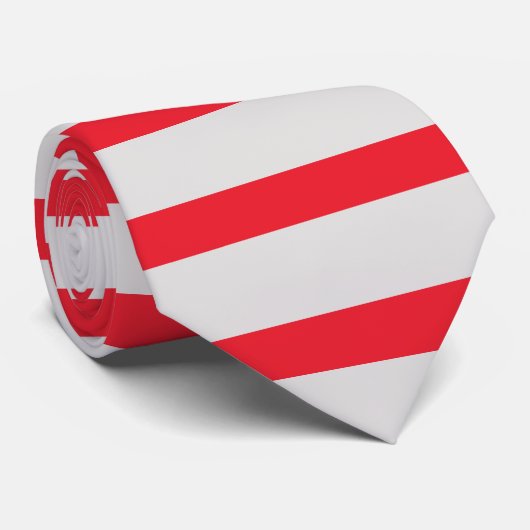 Skelett- und Grau-Horizontal-Streifen-Krawatte Krawatte (Gerollt)