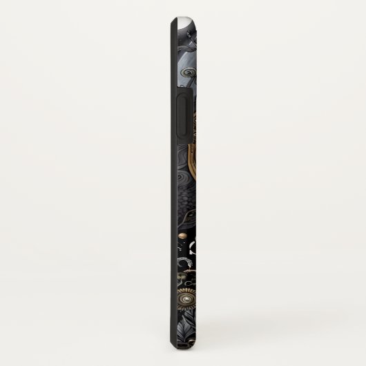 Skelett und Harfe I Case-Mate iPhone Hülle (Hinten/Rechts)