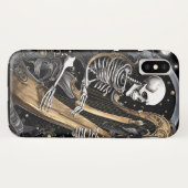 Skelett und Harfe I Case-Mate iPhone Hülle (Rückseite (Horizontal))