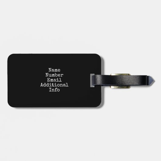 Skelett und Harfe I Gepäckanhänger (Rückseite horizontal)