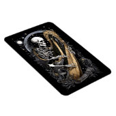 Skelett und Harfe I Magnet (Rechte Seite)