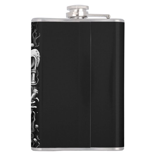 Skelett und Harn III Flachmann (Rückseite)