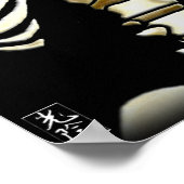 Skelett und Herzdrucke Poster (Ecke)