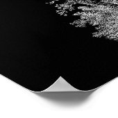 Skelett- und PferdeHalloween-Dekorposter BW3 Poster (Ecke)