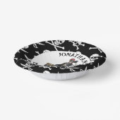 Skelett unter dem Meer Pappteller (Gewinkelt)