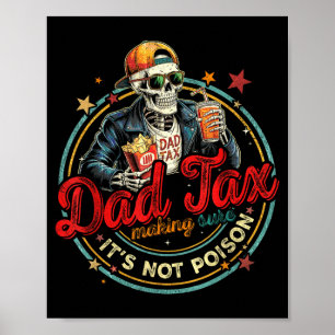 Skelett-Vater-Steuer sorgt dafür, dass nicht Gift- Poster