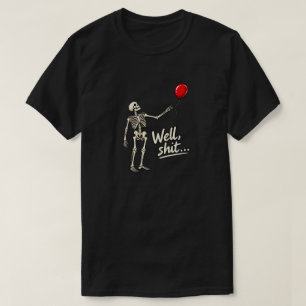 Skelett verlorenen Ballon, dunkler Humor Halloween T-Shirt