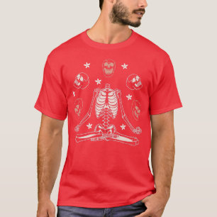 Skelett vermitteln, Yoga Skelett  T-Shirt