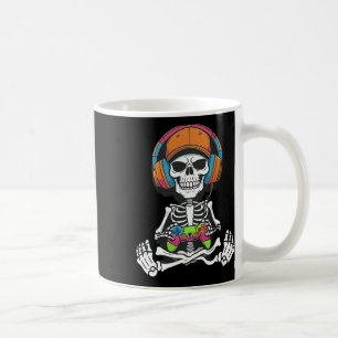 Skelett-Videospiel-Halloween-Gaming-Gamer-Jungs Ic Kaffeetasse