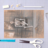 Skelett Vintage Antillen Seidenpapier (Handwerk)