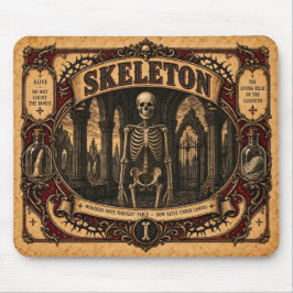 Skelett, Vintage-Circus-Monster Mousepad