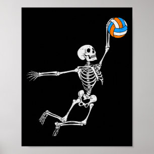 Skelett Volleyball Halloween Kostüm Jungen Teenage Poster