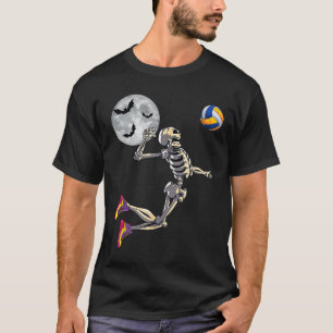 Skelett Volleyball-Happy Halloween Bo T-Shirt