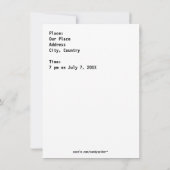 Skelett von Anatomia Humani Corporis Einladung (Rückseite)