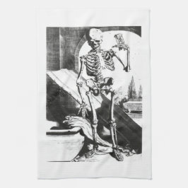 Skelett von Anatomia Humani Corporis Handtuch
