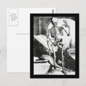 Skelett von Anatomia Humani Corporis Postkarte (Vorne/Hinten)