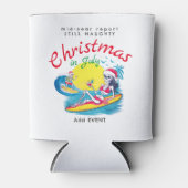 Skelett Weihnachten im Juli Beach Surf Naughty Dosenkühler (Vorderseite)