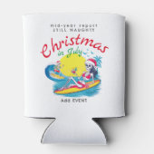 Skelett Weihnachten im Juli Beach Surf Naughty Dosenkühler (Rückseite)