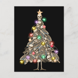 Skelett Weihnachtsbaum Funny Ugly Xmas Skelette Feiertagspostkarte