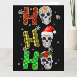Skelett Weihnachtsbaum Funny Ugly Xmas Skelette Karte