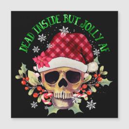 Skelett Weihnachtsbaum Funny Ugly Xmas Skelette Magnetkarte