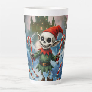Skelett-Weihnachtself – Gruselig süßer dunkler Fei Milchtasse