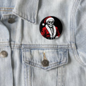 Skelett-Weihnachtsmann Button (Beispiel)