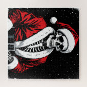 Skelett-Weihnachtsmann Puzzle (Horizontal)