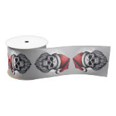 Skelett-Weihnachtsmann Satinband (Spule)