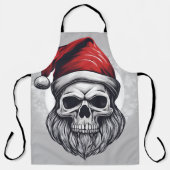 Skelett-Weihnachtsmann Schürze (Vorderseite)